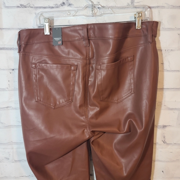 New Torrid Faux Leather Pants 12T - Picture 6 of 6